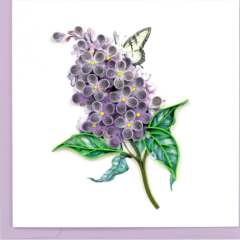 Lilac Flowers Greeting Card
