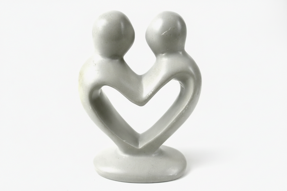 Lover's Heart Natural Stone Sculpture