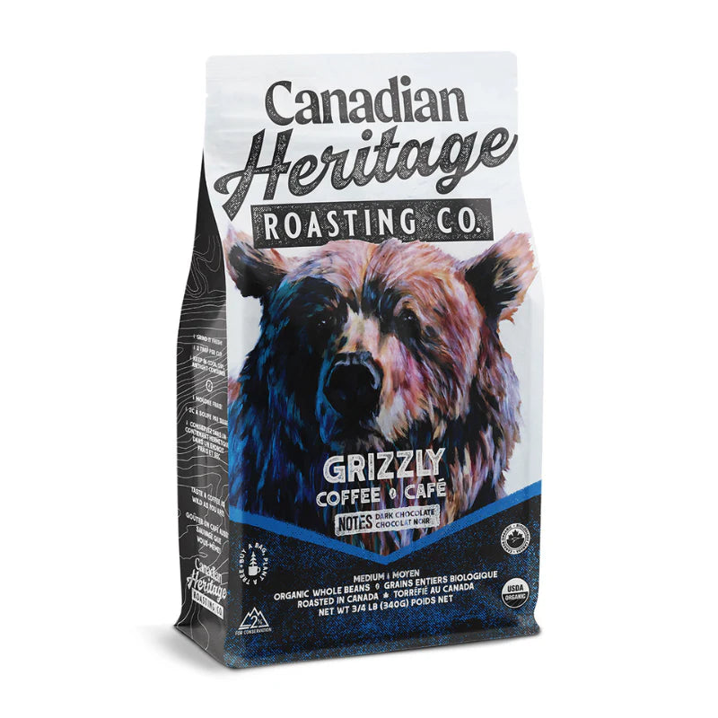 Organic Canadian Heritage Coffee  Grizzly 340g