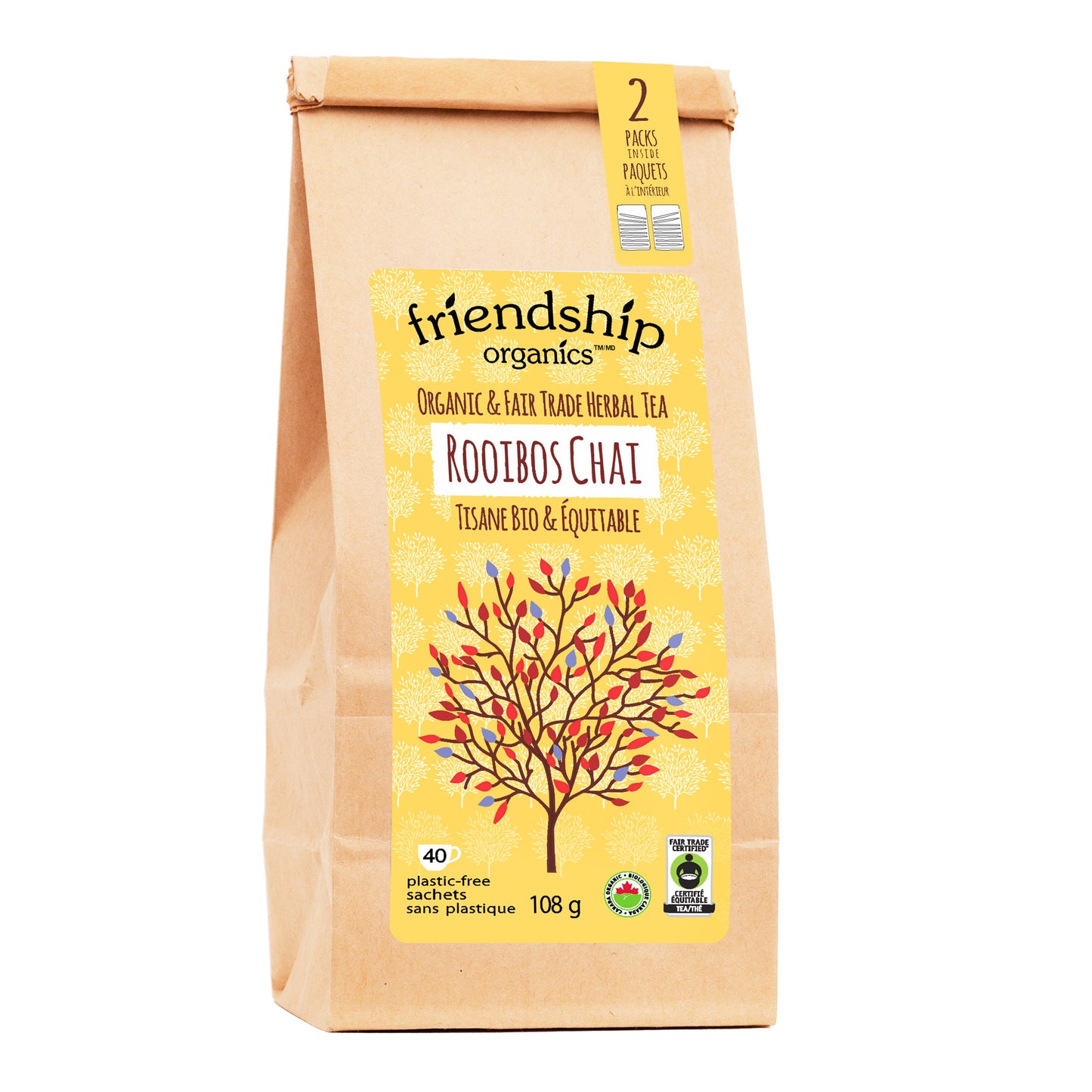 Organic Rooibos Chai Friendship Tea Twinpack