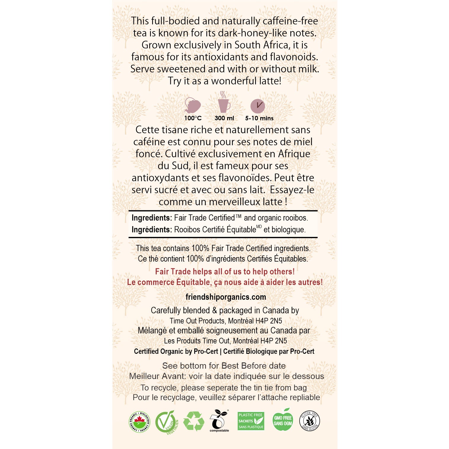 Organic Rooibos Friendship Tea Twinpack