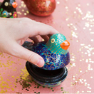 Switch Paradise Parakeet Paper Mache Box Open 2 image