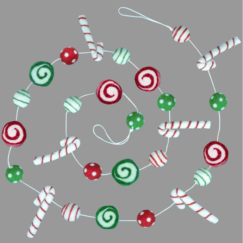 Peppermint Party Garland