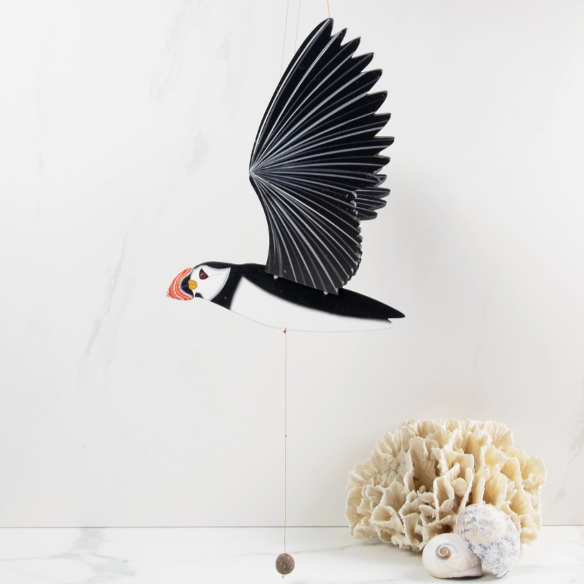 Puffin Flying Bird Mobile
