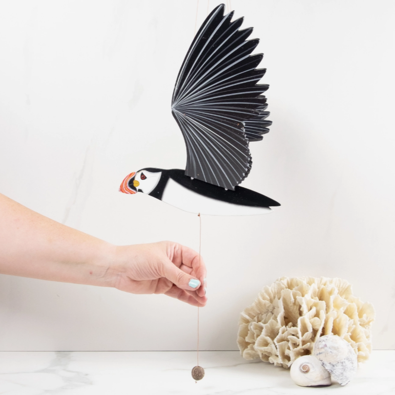 Puffin Flying Bird Mobile