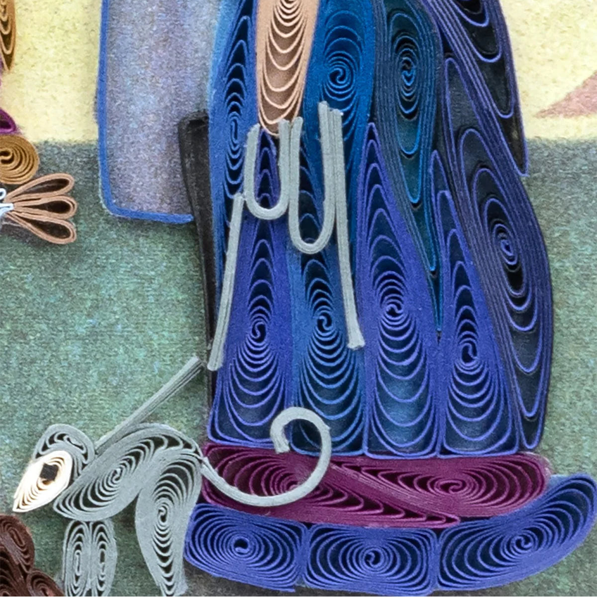 Quilled Artist Series Card - A Sunday Afternoon on the Island of La Grande Jatte, Seurat