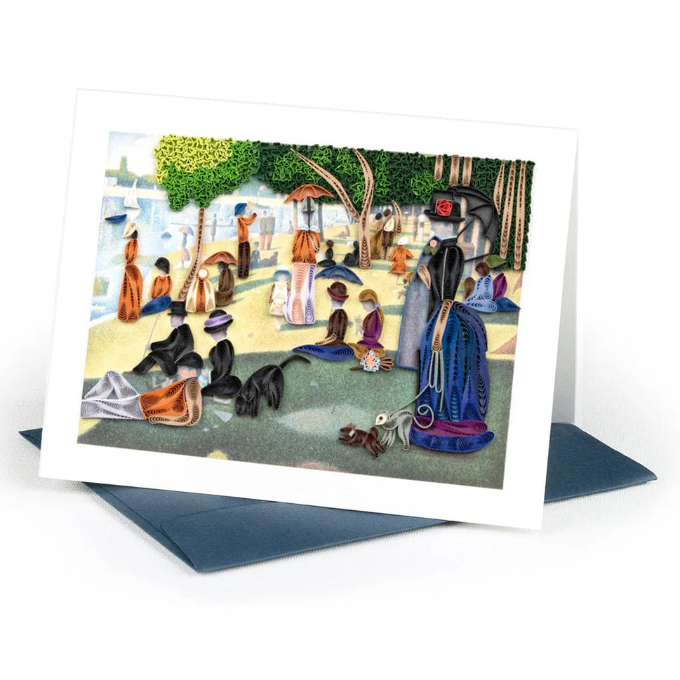 Quilled Artist Series Card - A Sunday Afternoon on the Island of La Grande Jatte, Seurat