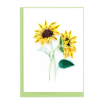 Gift Enclosure Card Sunflower Bouquet