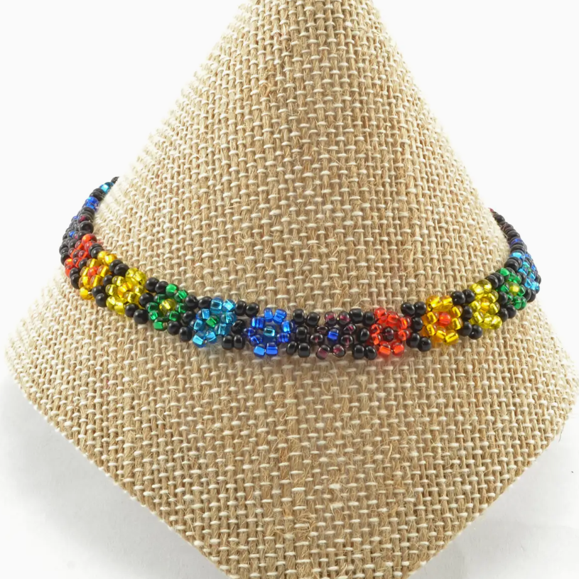 Rainbow Flower Bracelet