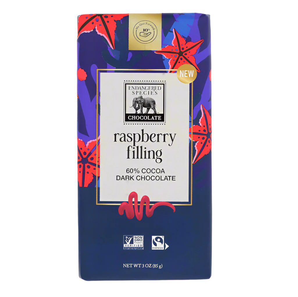 Raspberry Filling 60% Dark Chocolate Bar 85g