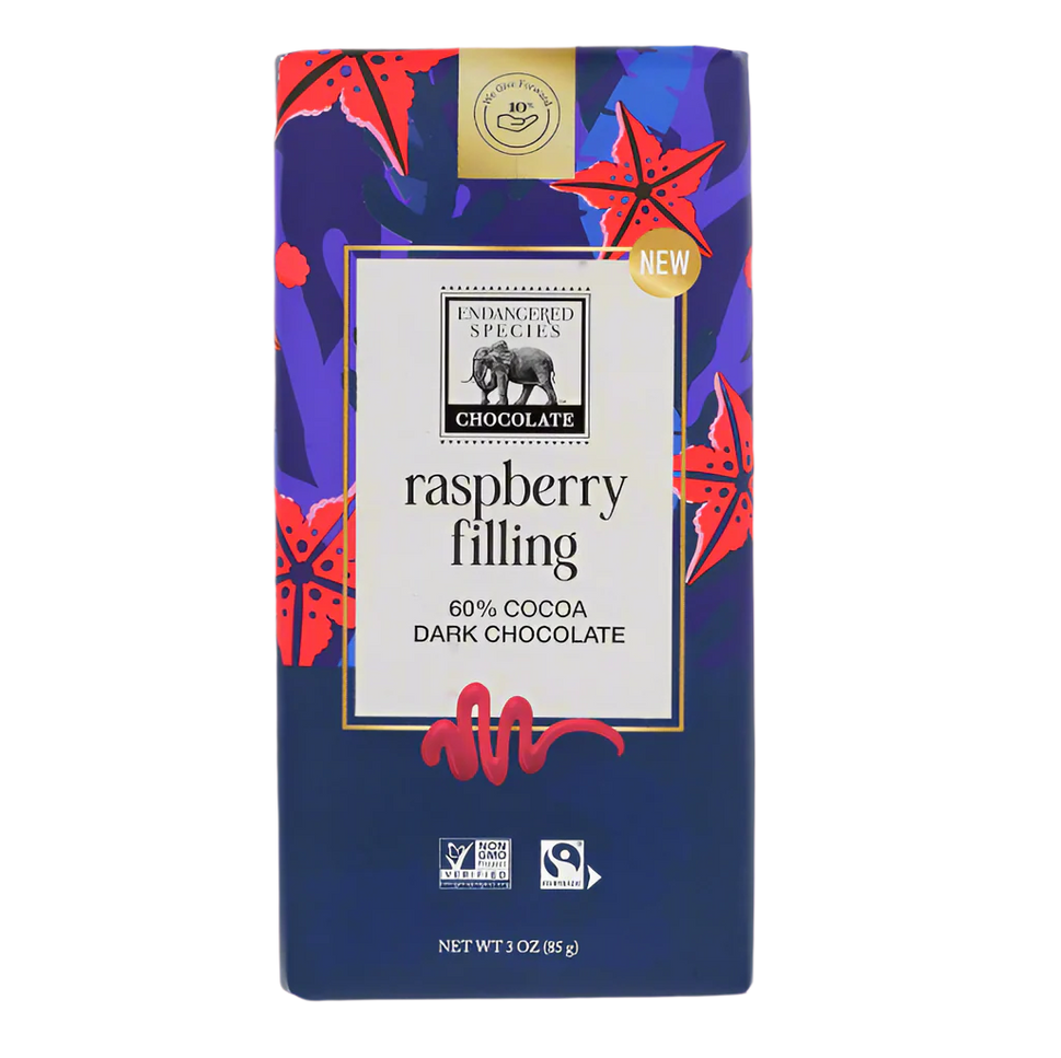 Raspberry Filling 60% Dark Chocolate Bar 85g