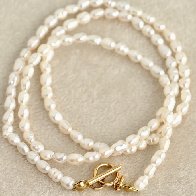 Rice Pearl Necklace
