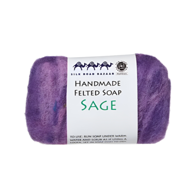 Sage Felted Exfoliating Soap