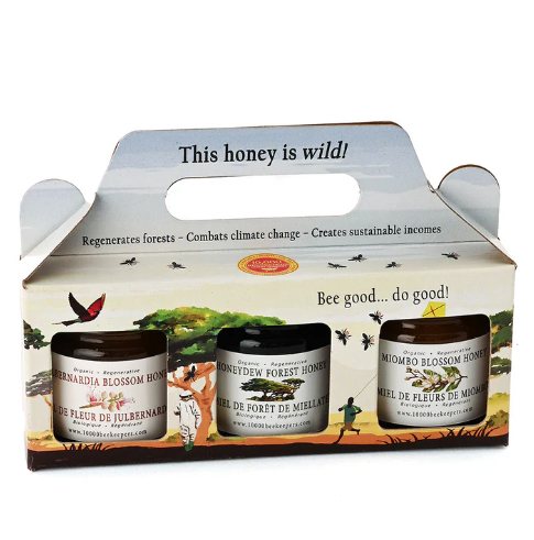 Zambian Honey Gift Set (Miombo, Honeydew & Julbernardia ) (3x50g jars)
