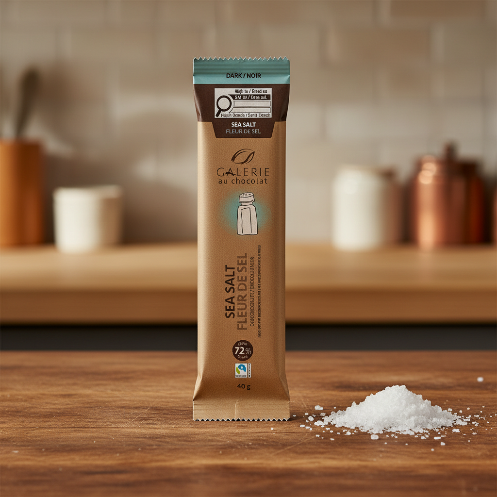 Mini Fairtrade Sea Salt Dark Bar 40g
