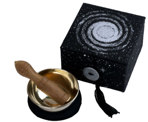 "Galaxy" Meditation Gift Set with 2" bowl, cushion, and more