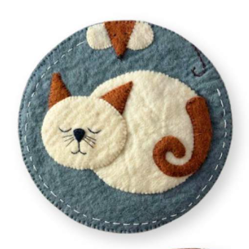 Sleeping Cat Kitchen Trivet