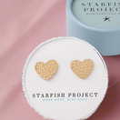 Switch Starfish Project gold heart earrings 2 image