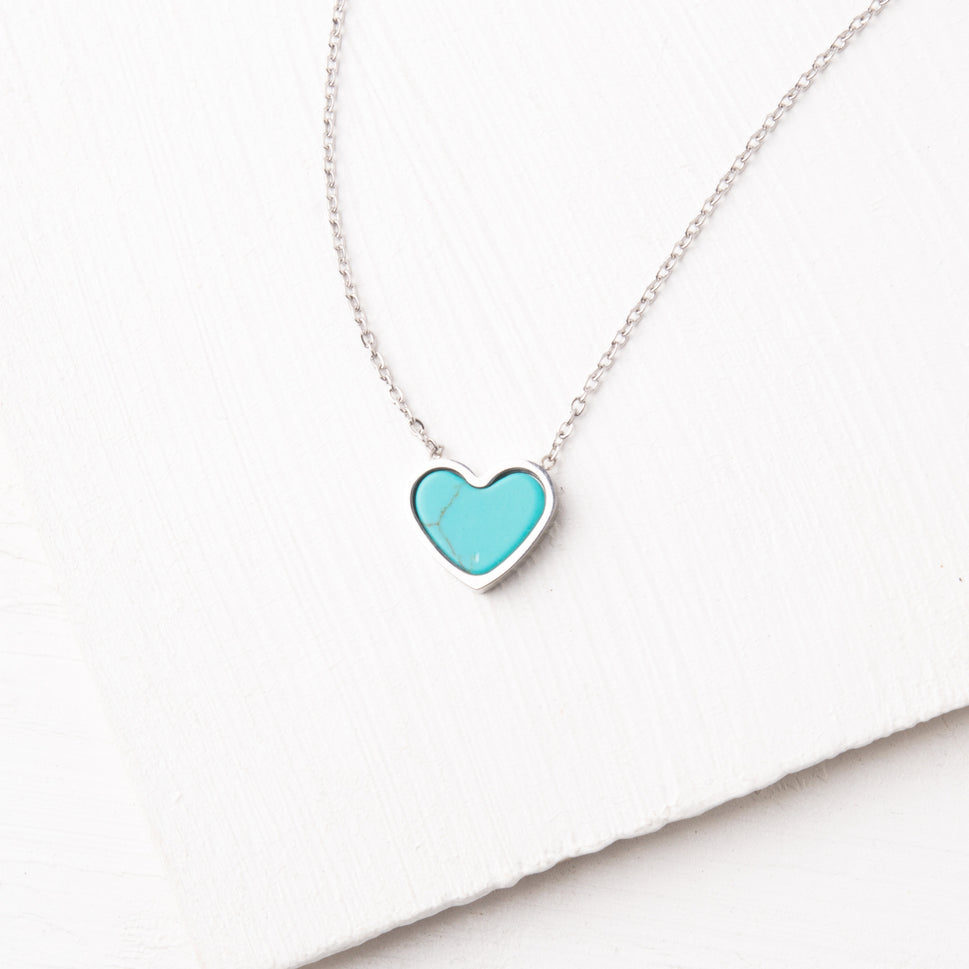 Starfish Project Bay Turquoise Heart Necklace