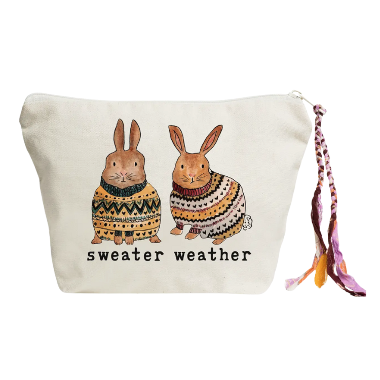 Sweater Weather (Bunny Edition) Pouch