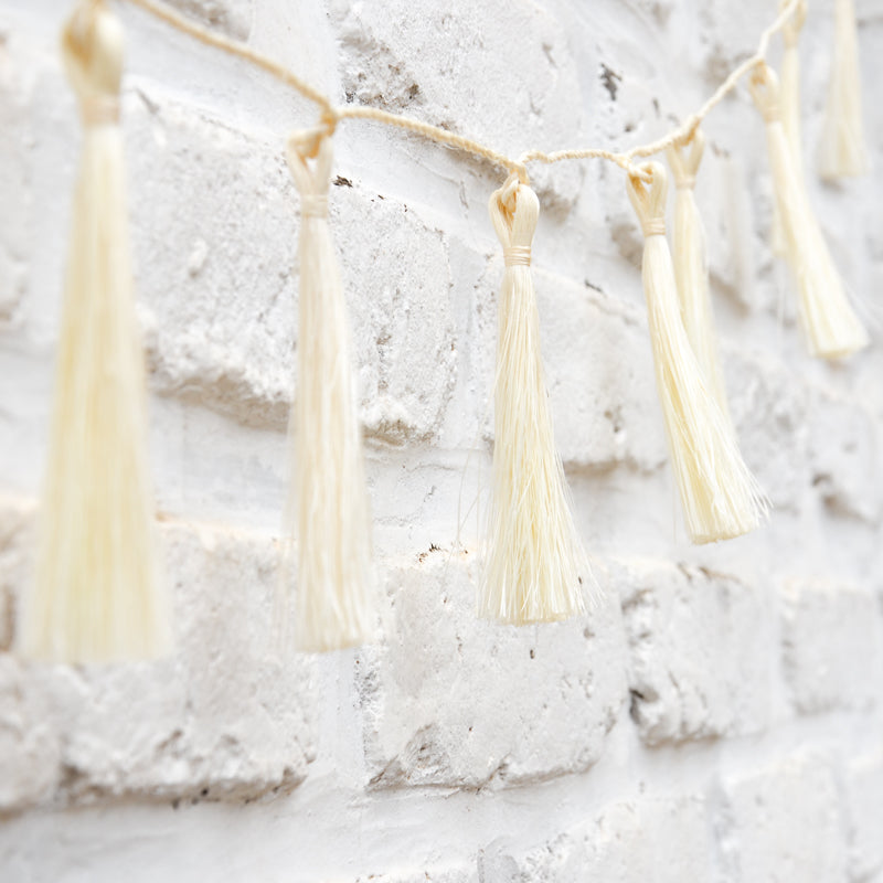 Tassel Garland - White