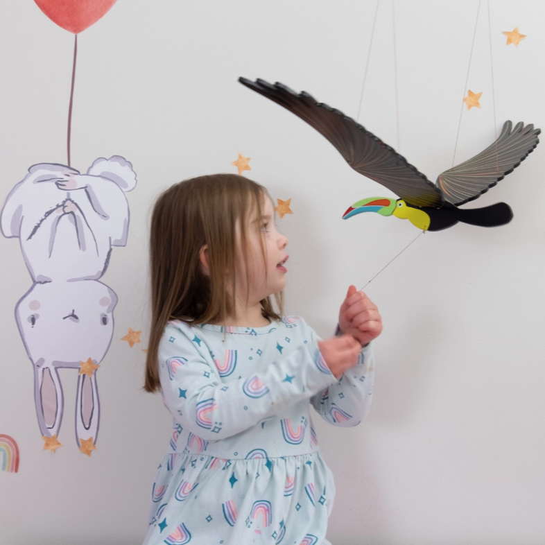 Toucan Flying Bird Mobile
