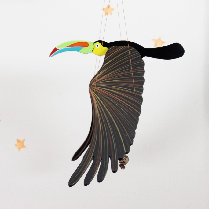 Toucan Flying Bird Mobile
