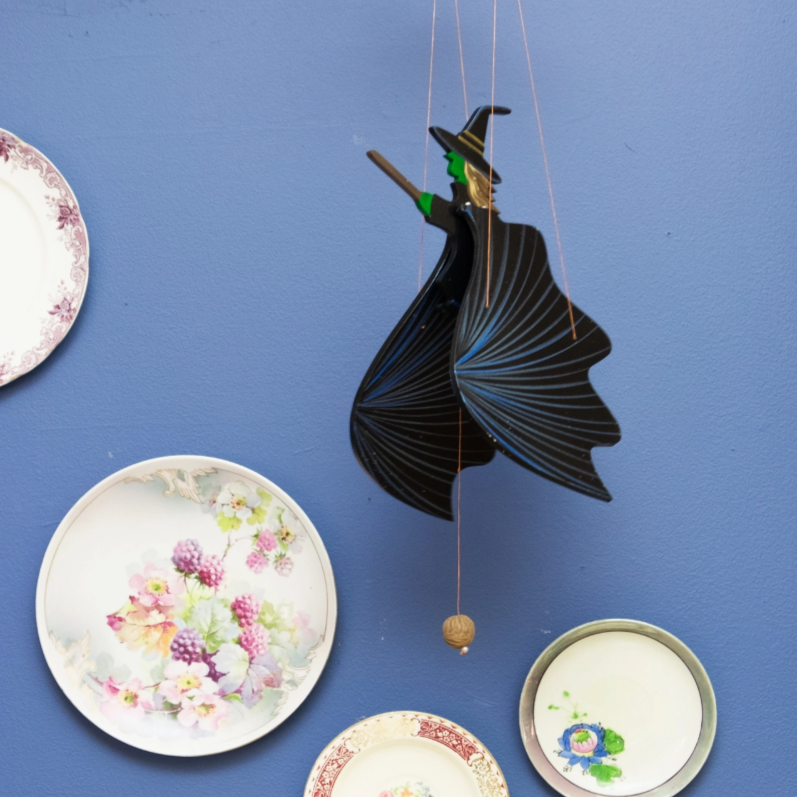 Wicked Kitchen Witch Flying Mobile