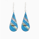 Switch abalone teardrop earrings 1 image