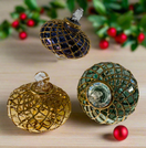 Switch assorted colours hand blown glass tree ornaments 2 image