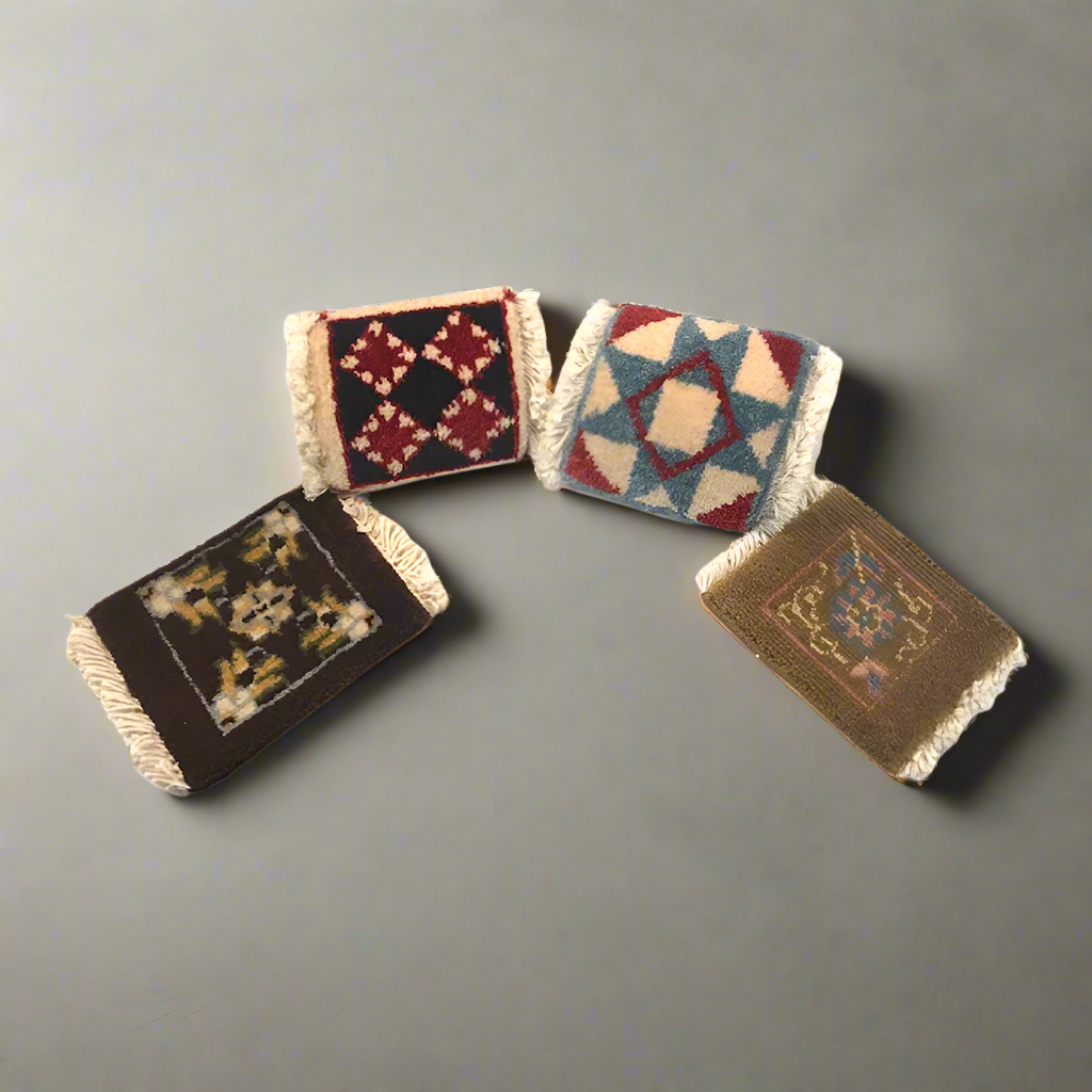 Hand Knotted Rug Coaster
