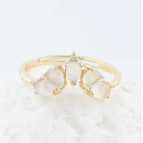 Celestial Moonstone Ring