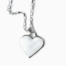 Switch Corazon Blanco White Heart Pendant with Chain 2 image