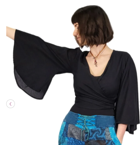 Bell Sleeve Wrap Top