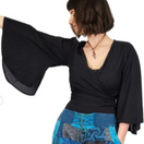 Switch bell sleeve top black 2 image