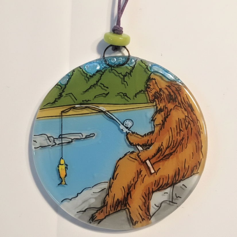 Recycled Glass Ornament