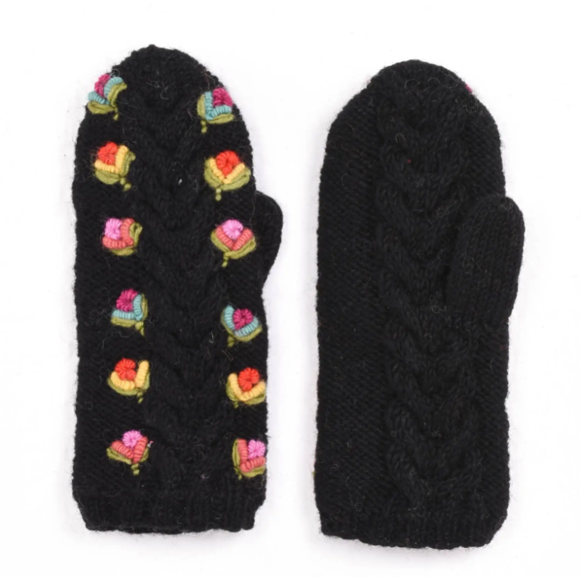 Ingrid Mittens Black