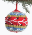 Switch Knit Bauble Ornament Blue &amp; Red 2 image