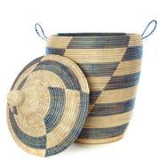 Hamper Blue & Cream 28"