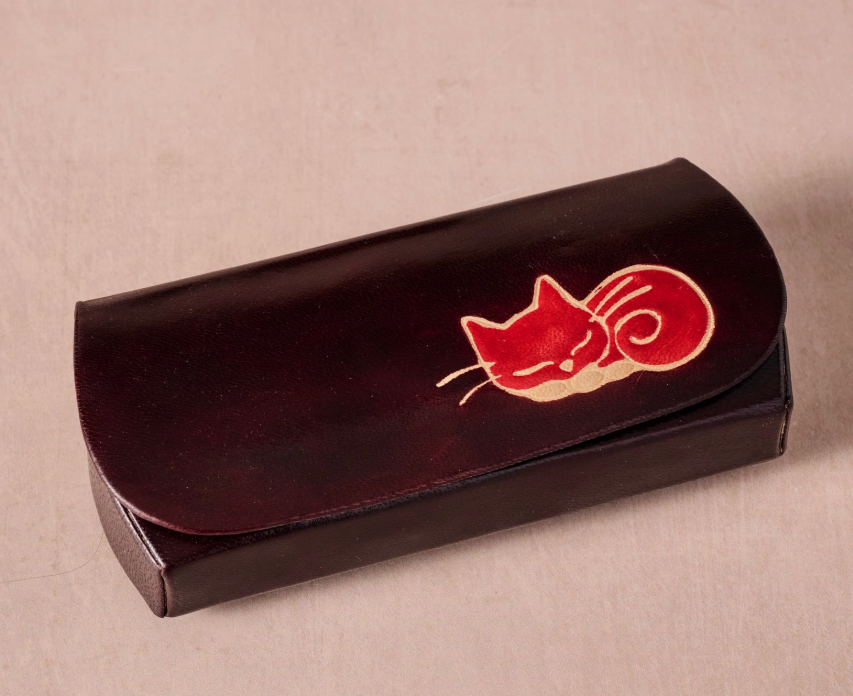 Kittee Leather Eyeglass Case