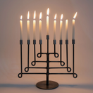 Switch Antiqued Twisted Iron Menorah 2 image