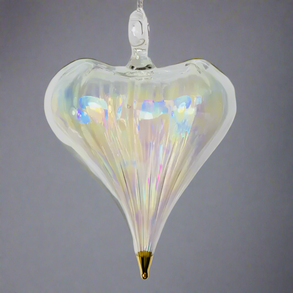 Dandarah clear blown glass ornament