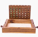 Switch Handmade Sheesham Wood Connect-Four Game 2 image