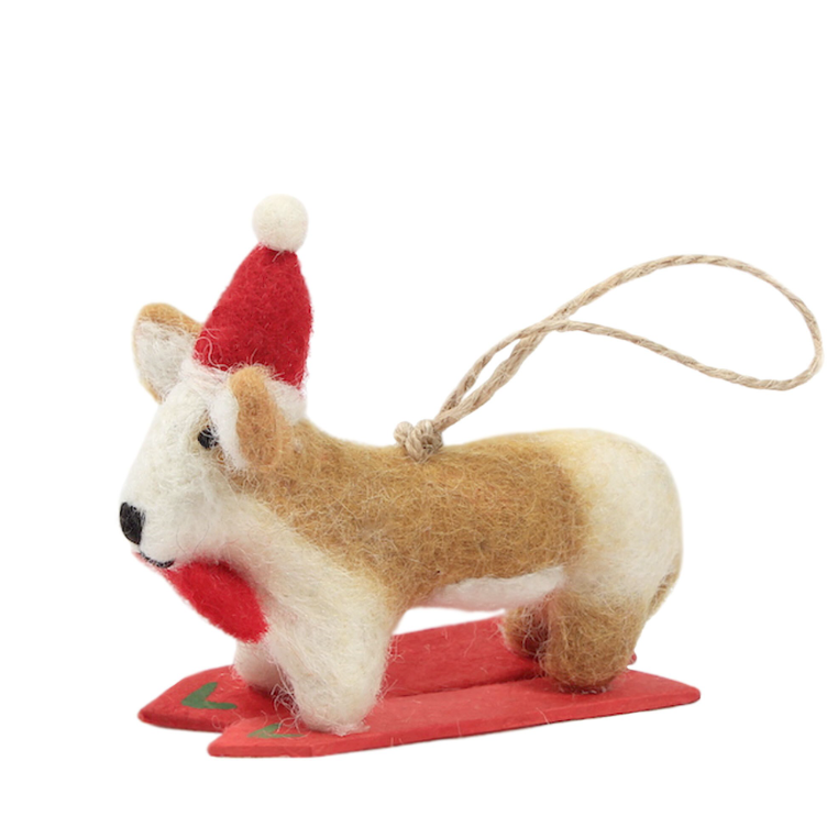 Corgski Ornament