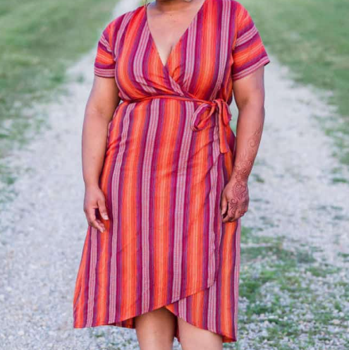 Cotton Wrap Dress
