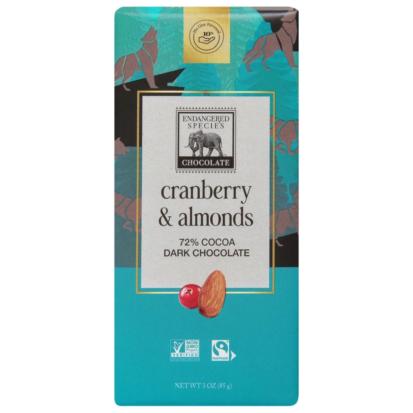 cranberry & almonds + 72% dark chocolate