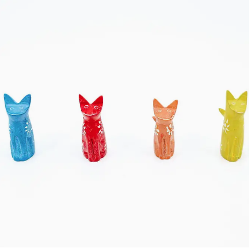 Soapstone Animal Figurine, Cat