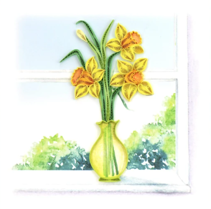 Daffodil Vase Card