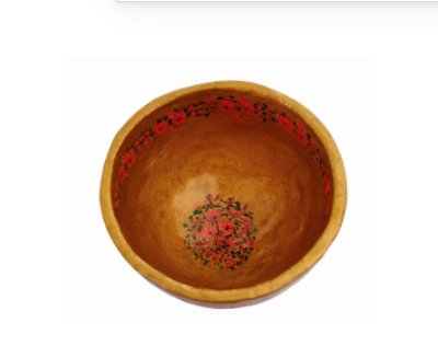 SALE Pink  Bowl Paper Mache