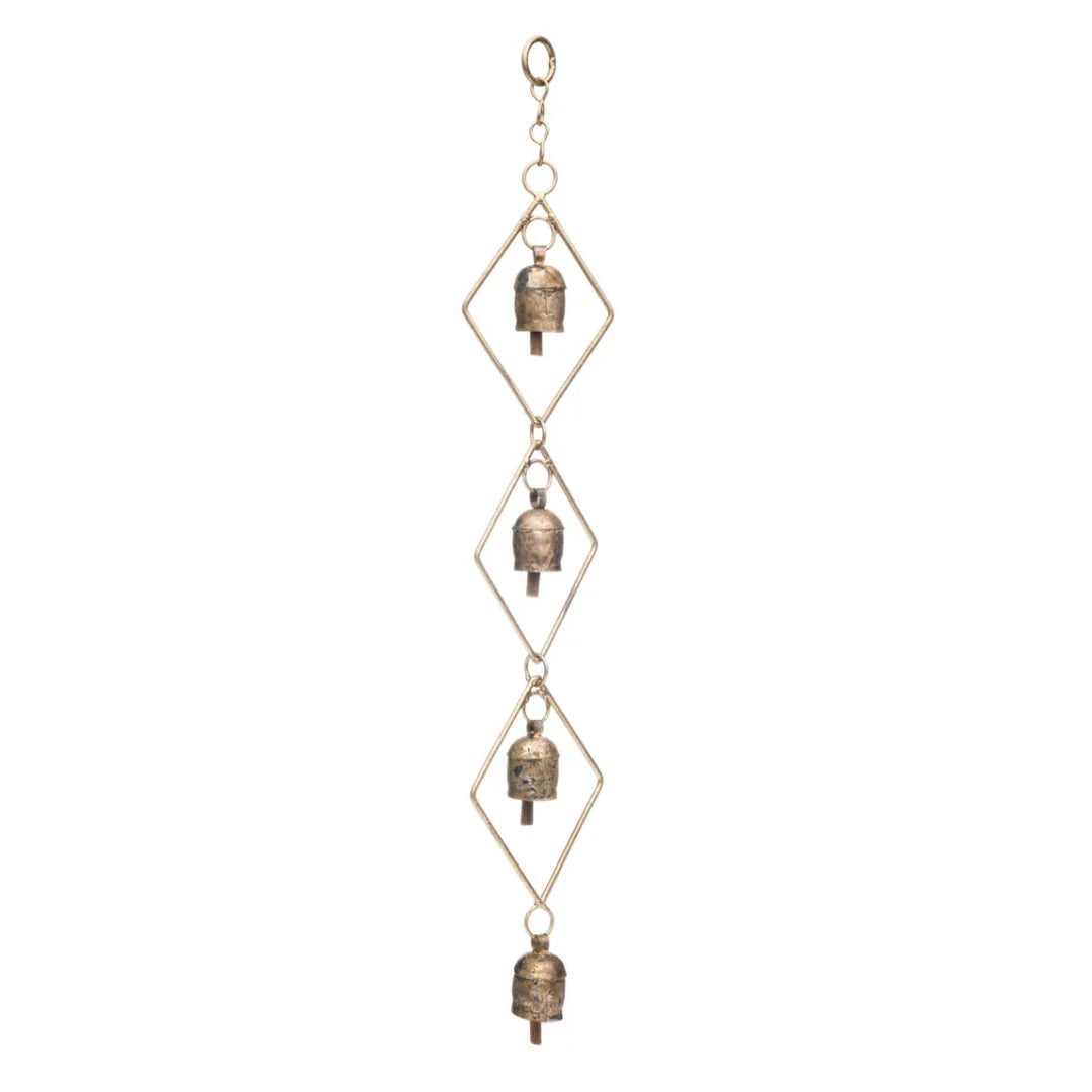 elegant diamond bell chime from India